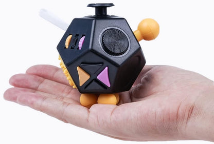 12 Sided Fidget Dodecagon for Adults, anti Anxiety Dodecagon Cube Relieves Stress and Decompression, Controller Block Toys for Kids and Adult with ADHD ADD OCD Autism in School