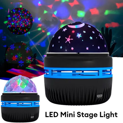 Colorful Starry Sky Projector Lamp Rotating Magic Ball Led Night Light Galaxy Projector Decor Lamp RGB Moon Light Kids Gift Lamp