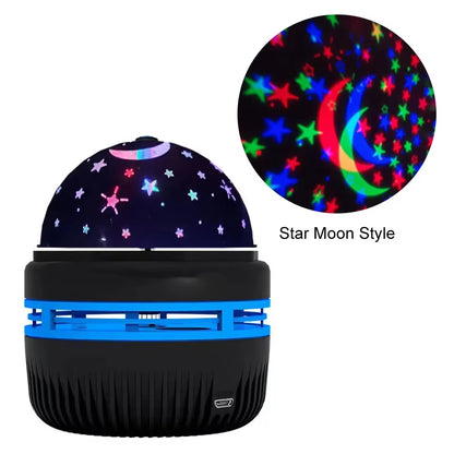 Colorful Starry Sky Projector Lamp Rotating Magic Ball Led Night Light Galaxy Projector Decor Lamp RGB Moon Light Kids Gift Lamp