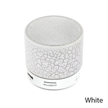 New Mini Portable Car Audio A9 Dazzling Crack LED Wireless Bluetooth Subwoofer Speaker TF Card